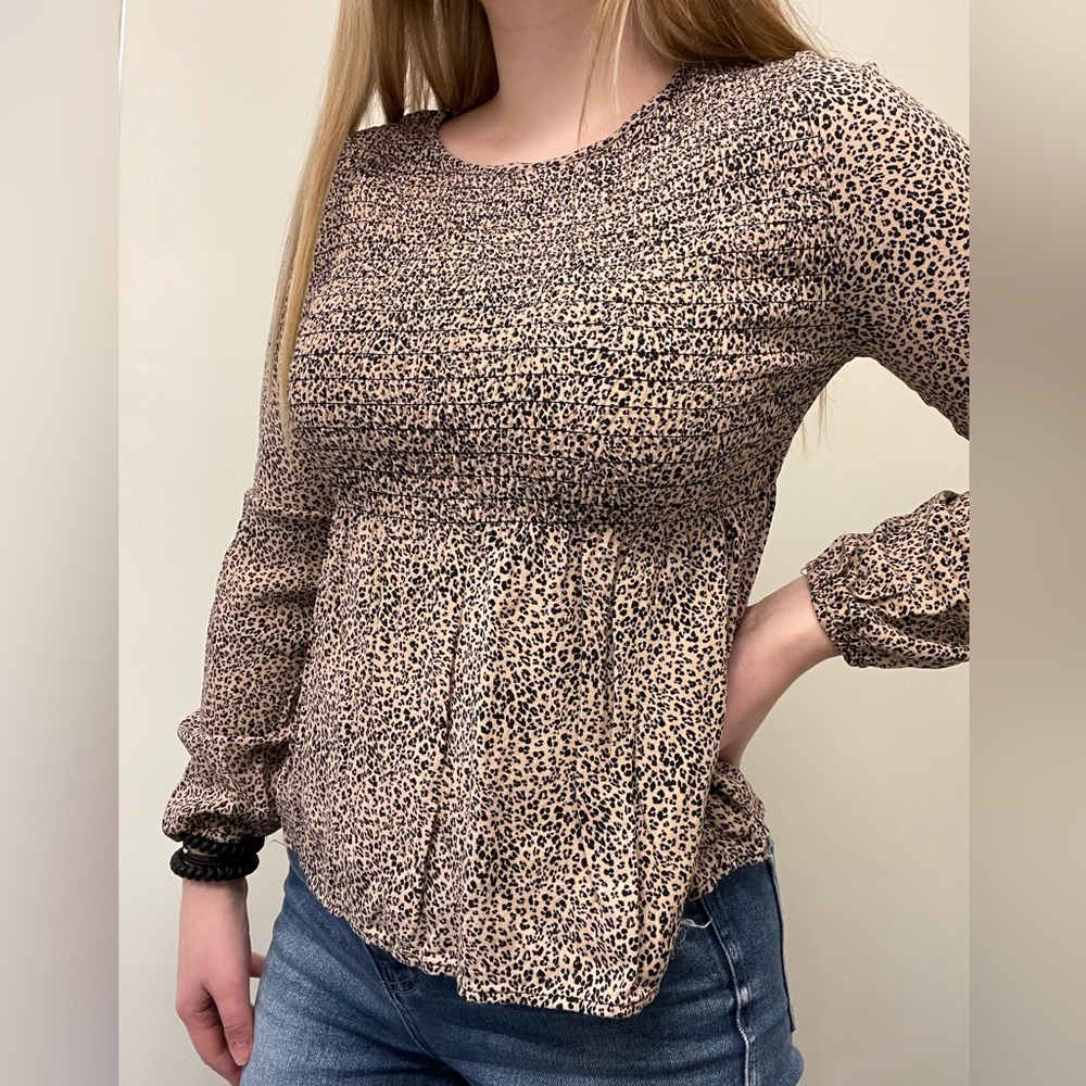 Cheetah long sleeve size S